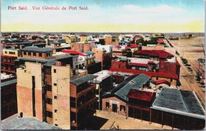 Egypt Egypt Port Said Vue Generale de Port Said Vintage Postcard C076