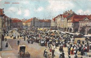 bg18811 czech zatec Saaz Marktplatz