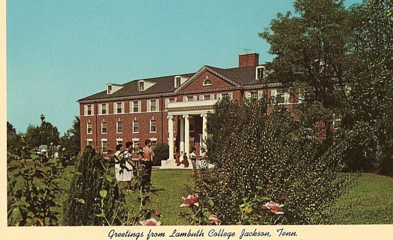 Postcard Greetings from Lambuth College in Jackson, TN.      R4