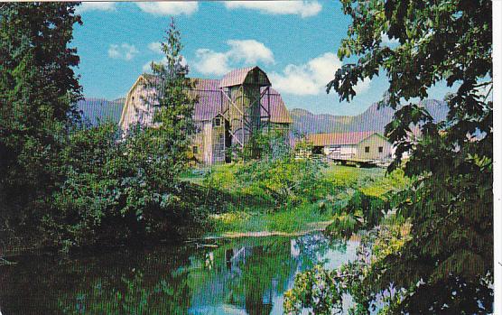 Canada Farm Scene with Barn British Columbia