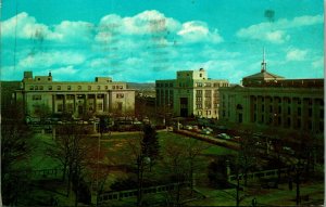 View of Rodney Square Post Office Wilmington Delaware DE Chrome Postcard A9