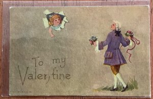 “To My Valentine” Agricultural College Las Cruces NM PM 2/13/1908 Territorial LB