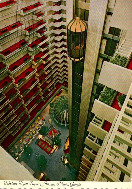 Georgia Atlanta Hyatt Regency Hotel Atrium 1974