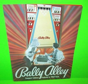 Bally Alley Wall Style Bally Lane Unique Vintage 1974 Arcade Game Sales FLYER 