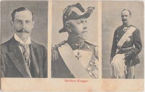 c1910 NORDENS KONGER Germany Postcard German 3View Military Uniform