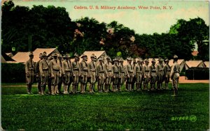 Vtg Postcard 1910s Cadets at U.S. Military Academy West Point NY V & Sons UNP