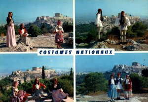 CONTINENTAL SIZE POSTCARD NATIONAL COSTUMES OF GREECE 1960s