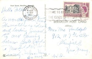 Front Street Hamilton Bermuda Postcard