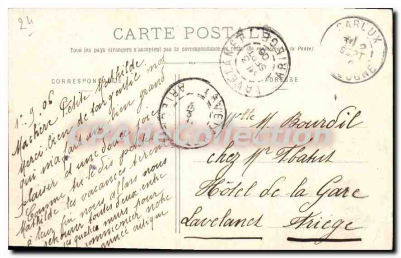 Postcard Old Dordogne Le Pas Du Raysse Pres Cazoules