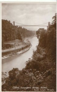 Bristol Postcard - Clifton Suspension Bridge from Leigh Woods  ZZ1441