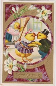 LP92     Easter, chickens, chicks, fantasy dressed animals, 