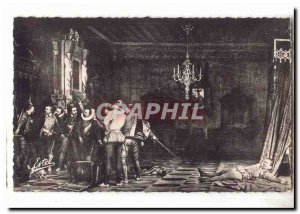Blois Modern Postcard The castle L & # 39assassinat the Duke of Guise