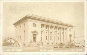 Olympia Washington WA Post Office PM 1950 Real Photo Vintage Postcard