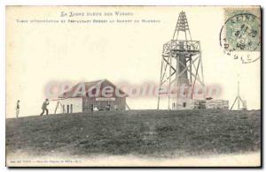 Postcard Old Blue Line Des Vosges On the Orientation Table And Restaurant Ber...