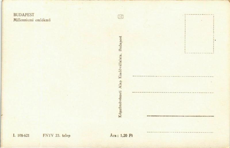 CPA Budapest- Milleniumi emlekmu HUNGARY (835642)