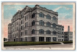 1920 Pensacola Hospital Pensacola Florida FL Antique Posted Postcard