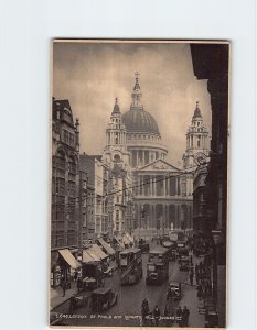 Postcard St. Pauls And Ludgate Mill London England