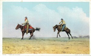 USA Cowboys Two of a Kinds Vintage Postcard 07.22