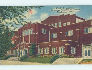 Pre-Chrome HIGH SCHOOL SCENE Waukegan - Near Chicago Illinois IL AG6496