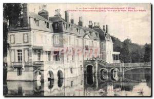 Old Postcard surroundings Ressons on Matz Riequebourg Castle View Bati park o...