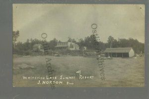 Whitefish Lake MINNESOTA RPPC 1912 GENERAL STORE nr Pine River Jenkins RESORT