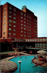 The Stafford Hotel Motel Swimming Pool Tuscaloosa Alabama Postcard