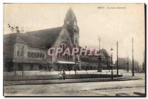 Old Postcard Metz Gare Centrale