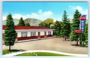 COLORADO SPRINGS, CO Colorado  SPRINGS MOTEL c1950s Roadside Postcard