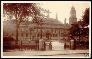 leicestershire LEICESTER, Municipal Buildings 1920 RPPC