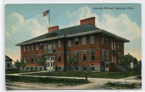 Lincoln School Sebring Ohio 1910c postcard