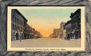 Broadway Looking North Albert Lea Minnesota 1910c postcard