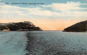 Santiago de Cuba Entrance to Harbor Antique Postcard J80767