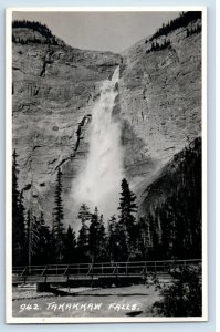 C. 1910 Takakkaw Falls Canadian Pacific Railway Canada RPPC Postcard F144E