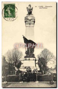 Old Postcard Caen Mobile Monument