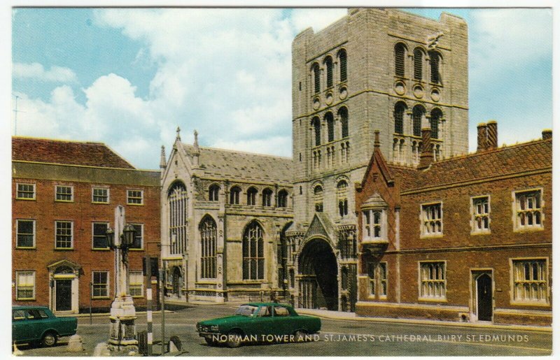 Suffolk; Norman Tower & St James Cathedral, Bury St Edmunds PPC Note Rover P6