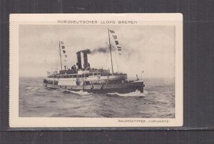 GERMANY, NDL BREMEN  VORWARTS  c1930 ppc., unused.