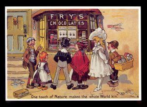 ad3997 - Fry's Chocolates - People Window Shopping - Modern Advert postcard