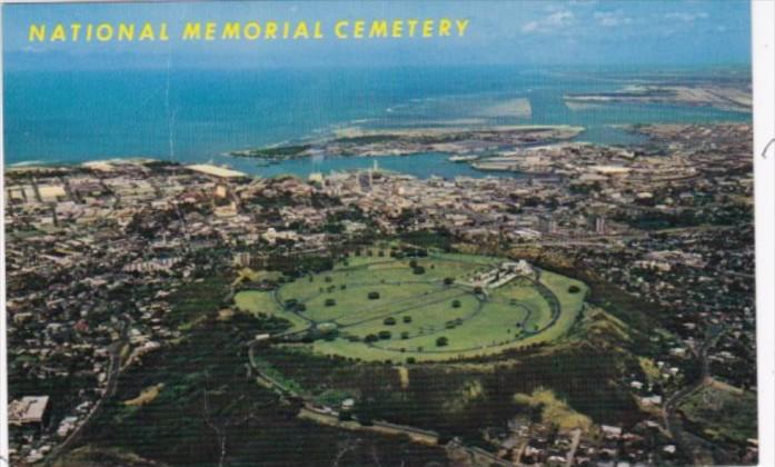 Hawaiian Honolulu Aerial View National Memorial Cemetery