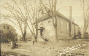 Marblehead MA St. Michael's Church c1920s-30s Real Photo Postcard