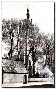 Old Postcard Roscoff Finistere Church of Our Lady of Kroaz Baz and his beauti...