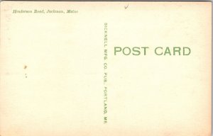 RPPC Henderson Road Jackson Maine Real Photo Postcard Gravel dirt