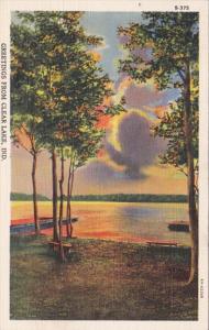 Indiana Greetings From Clear Lake 1939 Curteich