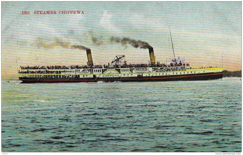 Steamer Chippewa, Ontario Canada, 1900-1910s