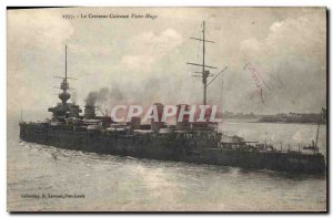Old Postcard Boat War The Breastplate Victor Hugo cruiser
