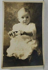 Real Photo Baby Wilma Esther Brown Postcard P11