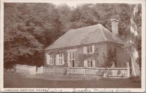 Jordan's Meeting House England UK Quakers Religious Vintage Postcard E24