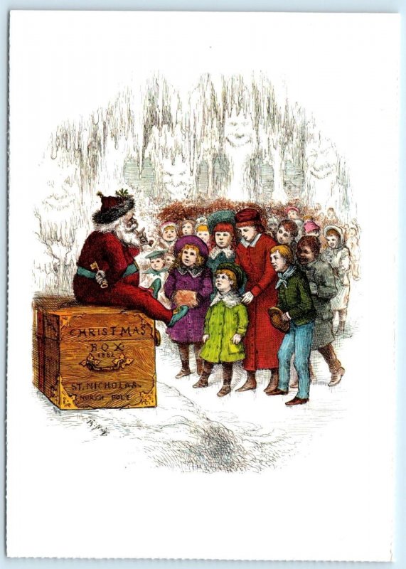 3 Repro Postcards THOMAS NAST Artist Signed CHRISTMAS GREETINGS Santa  4x6
