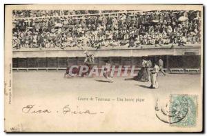 Old Postcard Bullfight Bullfight A good picnic