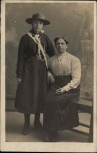 Halifax Nova Scotia NS Palace Studios Girl Scouts Portrait c1910 Real Photo PC