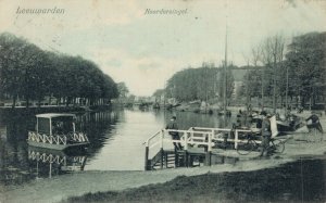 Netherlands Leeuwarden Noordersingel Vintage Postcard 07.56